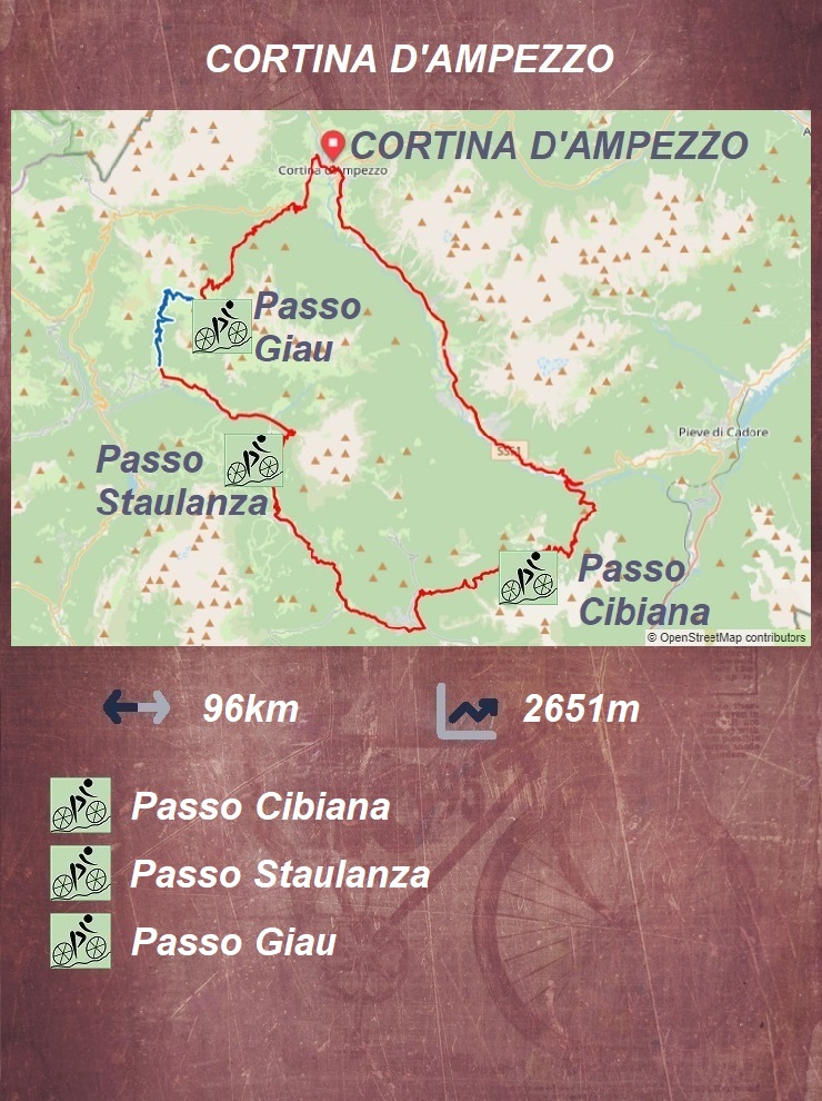 Cortina - Passo Cibiana - Forcella Staulanza - Passo Giau