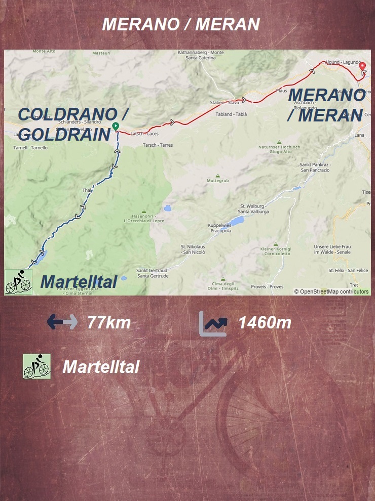 Goldrain / Coldrano - Martelltal - Merano/Meran