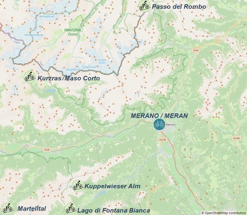 Merano-mapa