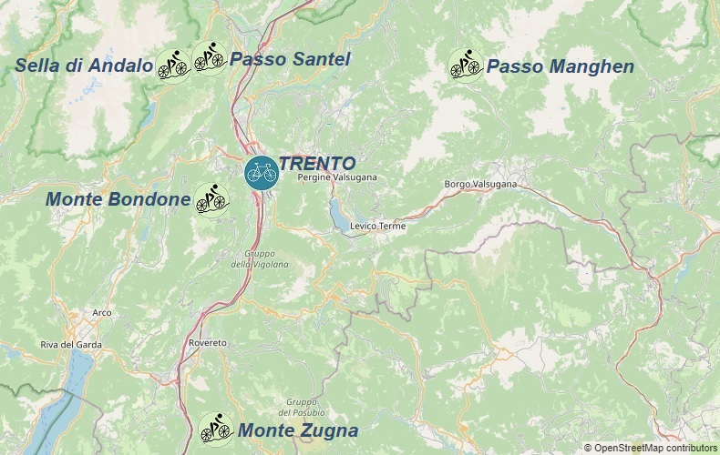 Trento-mapa