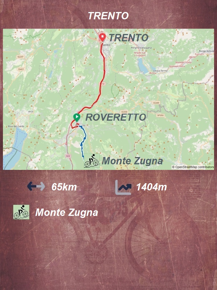 Roveretto - Monte Zugna - Trento