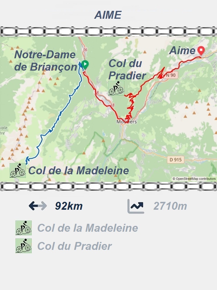 Notre-Dame de Briançon - Col de la Madeleine - Aime