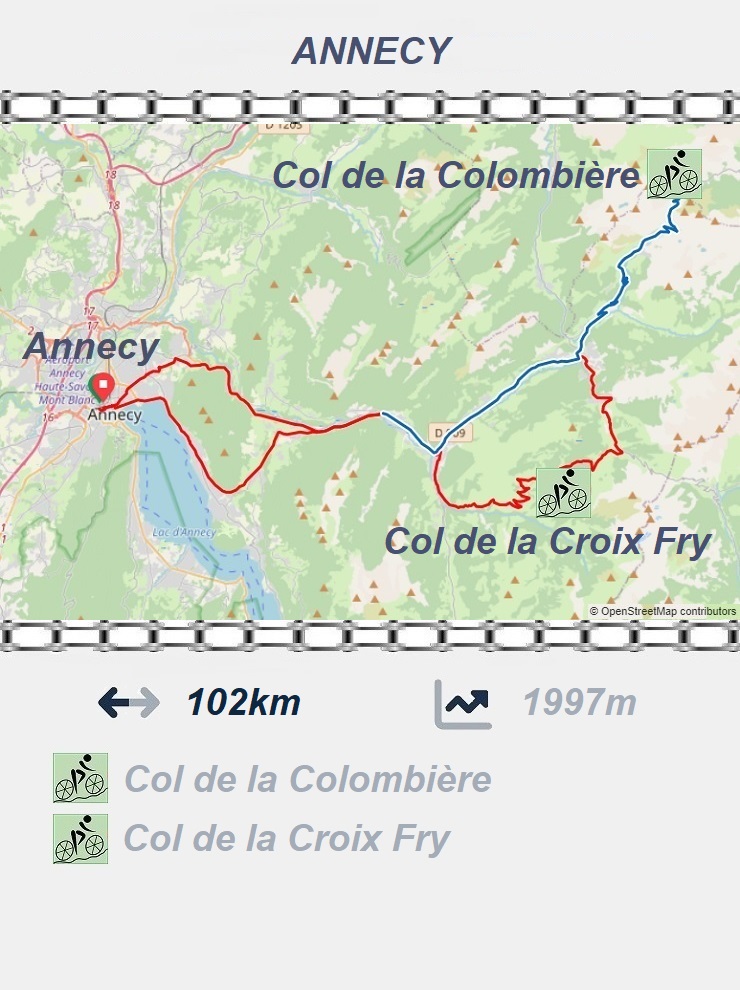 Annecy - Col de la Colombière - Col de la Croix Fry