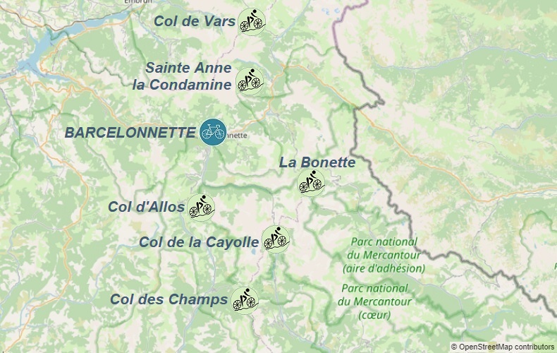 Barcelonnette-mapa