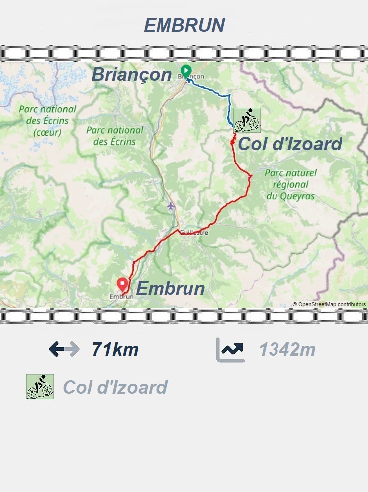 Briançon - Col d'Izoard - Embrun