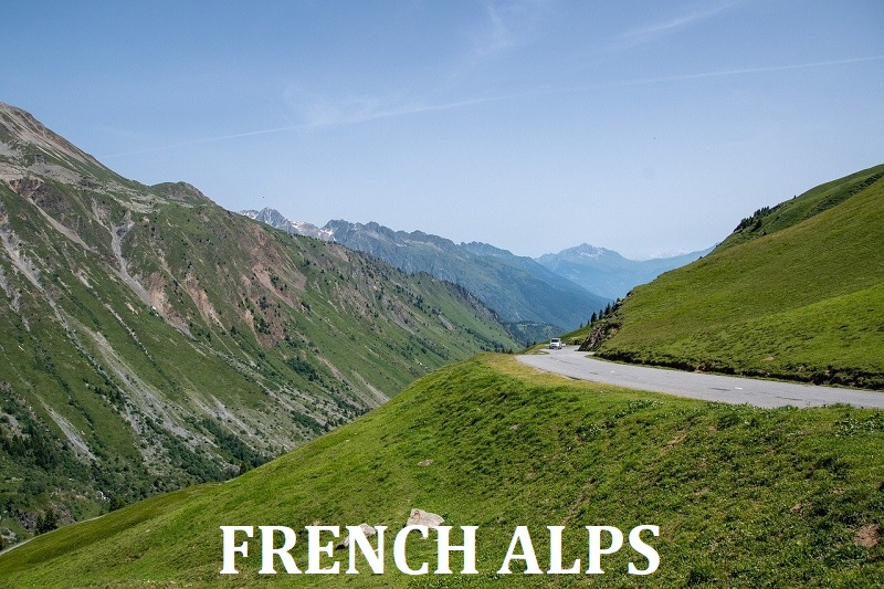 routes  in the French Alps