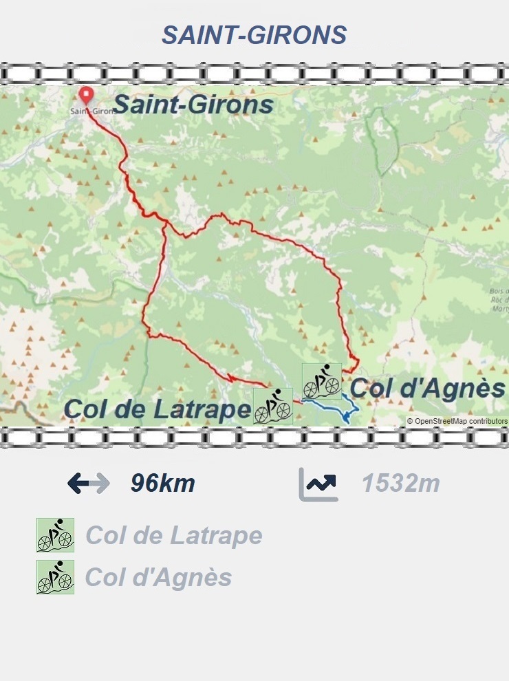 Saint Girons - Col d'Agnes