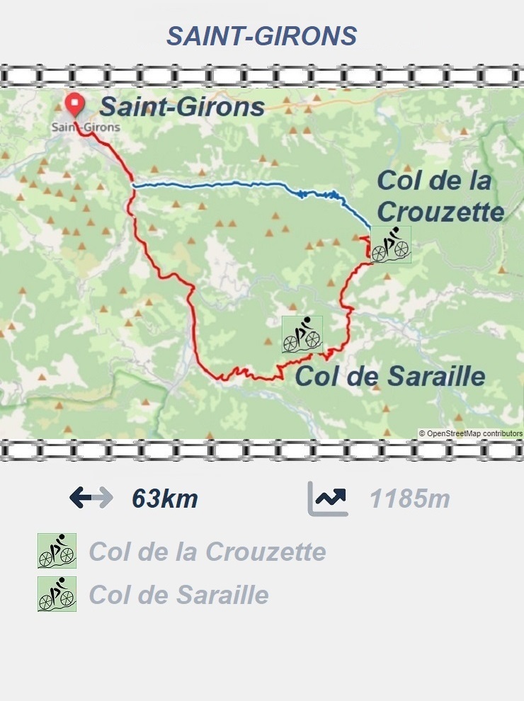 Saint Girons - Col de la Crouzette