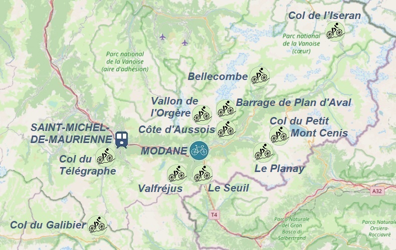 Modane-mapa