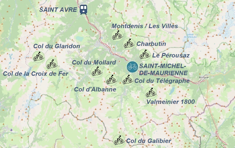 Saint-Michel-de-Maurienne-mapa