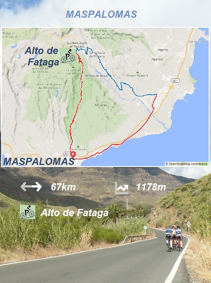 Maspalomas - Alto de Fataga  - Maspalomas