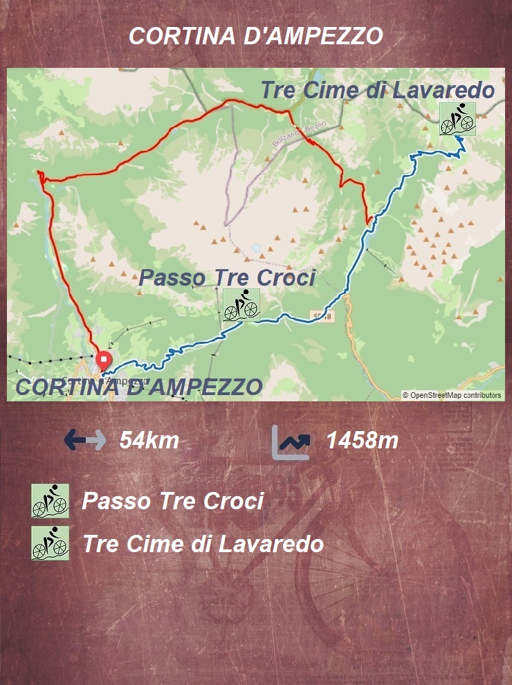 Cortina - Passo Tre Croci - Tre Cime di Lavaredo