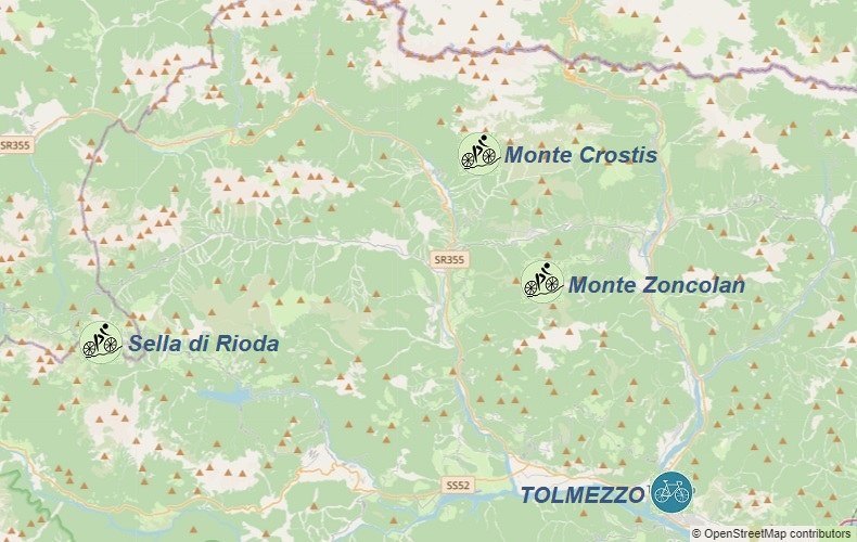 Tolmezzo-mapa