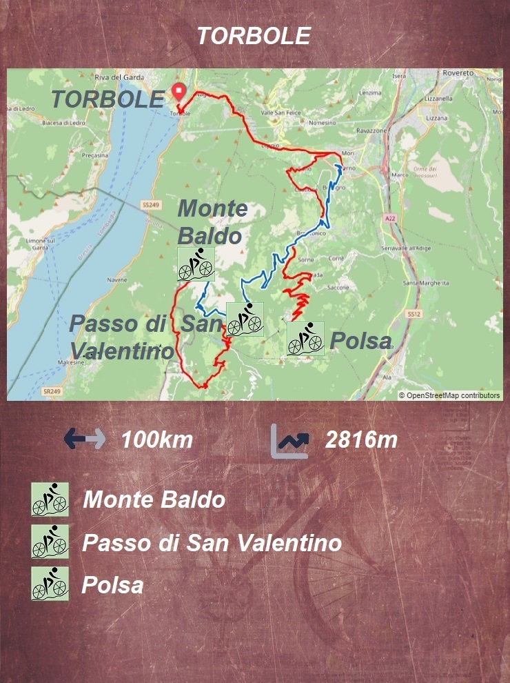 Torbole - Monte Baldo - Passo di San Velentino - Polsa