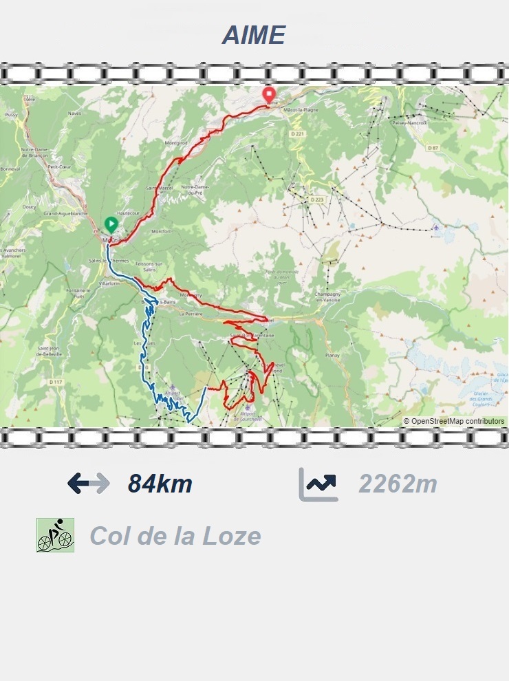 Moûtiers - Col de la Loze - Aime