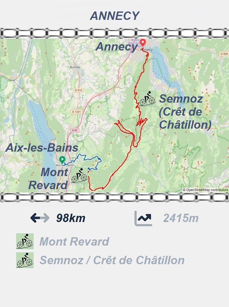 Aix-les-Bains - Mont Revard - Semnoz - Annecy