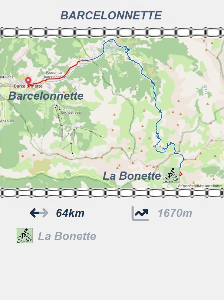 Barcelonnette - Col de la Bonette