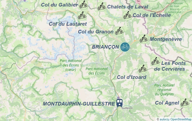 Briancon-mapa