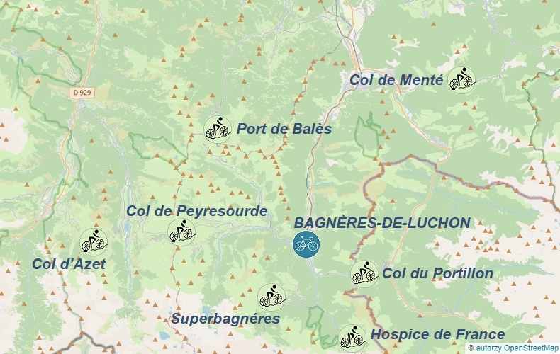 Bagnères-de-Luchon-mapa